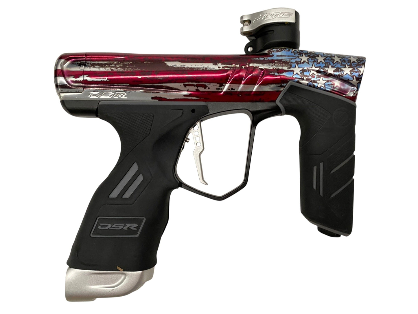 Used Dye Dsr+ Paintball Gun Stars and Stripes Paintball Gun from CPXBrosPaintball Buy/Sell/Trade Paintball Markers, New Paintball Guns, Paintball Hoppers, Paintball Masks, and Hormesis Headbands