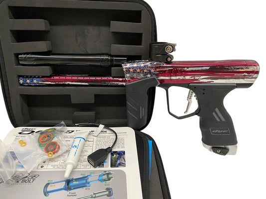 Used Dye Dsr+ Paintball Gun Stars and Stripes Paintball Gun from CPXBrosPaintball Buy/Sell/Trade Paintball Markers, New Paintball Guns, Paintball Hoppers, Paintball Masks, and Hormesis Headbands