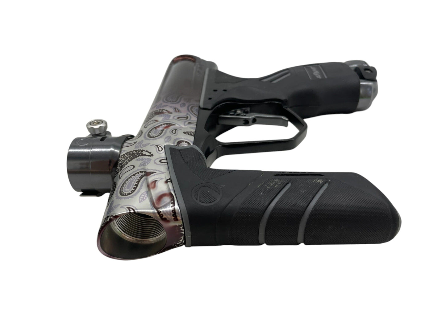 Used Dye DSR+ PGA Bandana White Fade Paintball Gun W/ Im Pro Kit Paintball Gun from CPXBrosPaintball Buy/Sell/Trade Paintball Markers, New Paintball Guns, Paintball Hoppers, Paintball Masks, and Hormesis Headbands