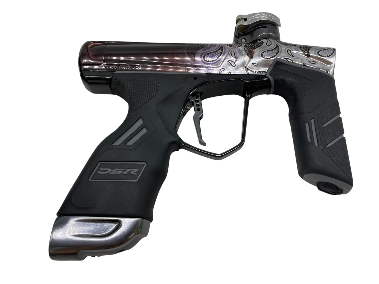 Used Dye DSR+ PGA Bandana White Fade Paintball Gun W/ Im Pro Kit Paintball Gun from CPXBrosPaintball Buy/Sell/Trade Paintball Markers, New Paintball Guns, Paintball Hoppers, Paintball Masks, and Hormesis Headbands