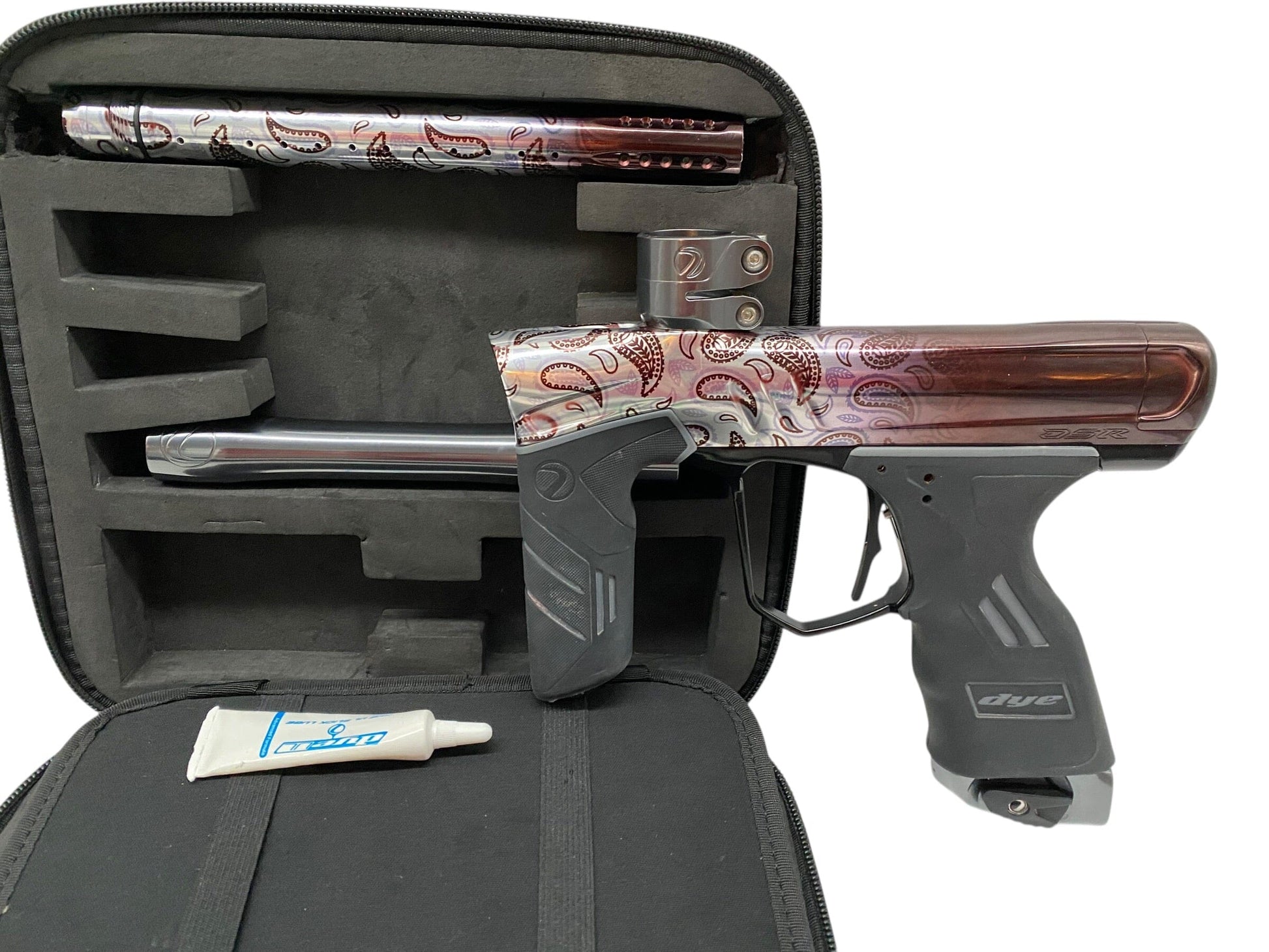 Used Dye Dsr+ PGA Bandana White Paintball Gun W/ IM PRO KIT Paintball Gun from CPXBrosPaintball Buy/Sell/Trade Paintball Markers, New Paintball Guns, Paintball Hoppers, Paintball Masks, and Hormesis Headbands