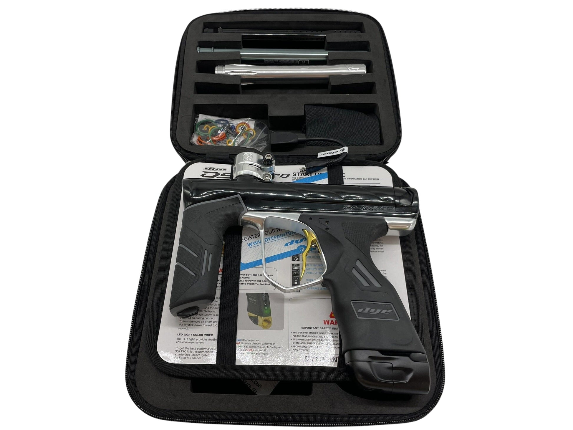 Used Dye DSR Pro Black/SIlver Paintball Gun Paintball Gun from CPXBrosPaintball Buy/Sell/Trade Paintball Markers, New Paintball Guns, Paintball Hoppers, Paintball Masks, and Hormesis Headbands
