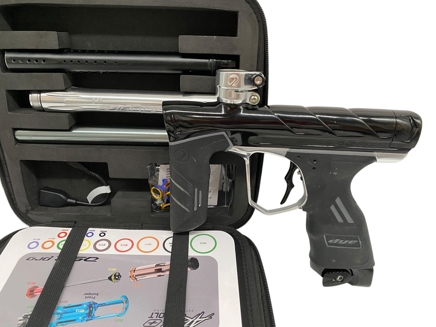 Used Dye DSR Pro Black/SIlver Paintball Gun Paintball Gun from CPXBrosPaintball Buy/Sell/Trade Paintball Markers, New Paintball Guns, Paintball Hoppers, Paintball Masks, and Hormesis Headbands