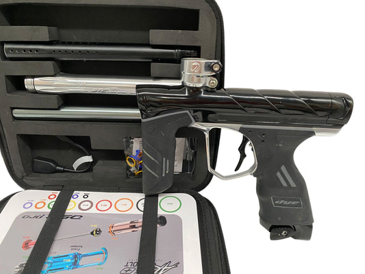 Used Dye DSR Pro Black/SIlver Paintball Gun Paintball Gun from CPXBrosPaintball Buy/Sell/Trade Paintball Markers, New Paintball Guns, Paintball Hoppers, Paintball Masks, and Hormesis Headbands