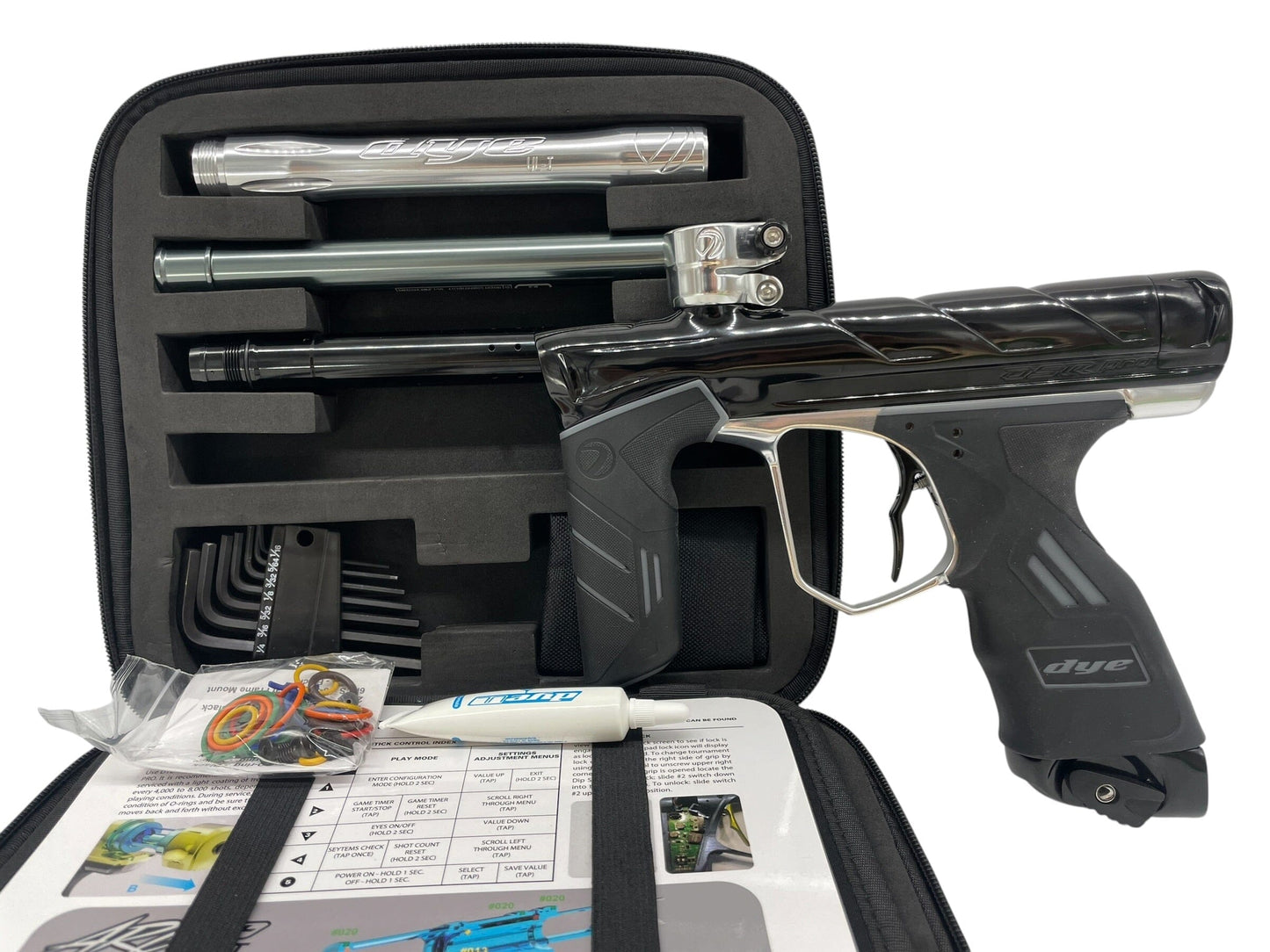 Used Dye DSR Pro Black/SIlver Paintball Gun Paintball Gun from CPXBrosPaintball Buy/Sell/Trade Paintball Markers, New Paintball Guns, Paintball Hoppers, Paintball Masks, and Hormesis Headbands