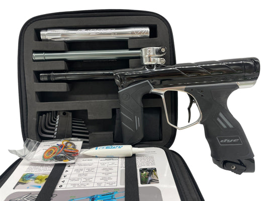 Used Dye DSR Pro Black/SIlver Paintball Gun Paintball Gun from CPXBrosPaintball Buy/Sell/Trade Paintball Markers, New Paintball Guns, Paintball Hoppers, Paintball Masks, and Hormesis Headbands