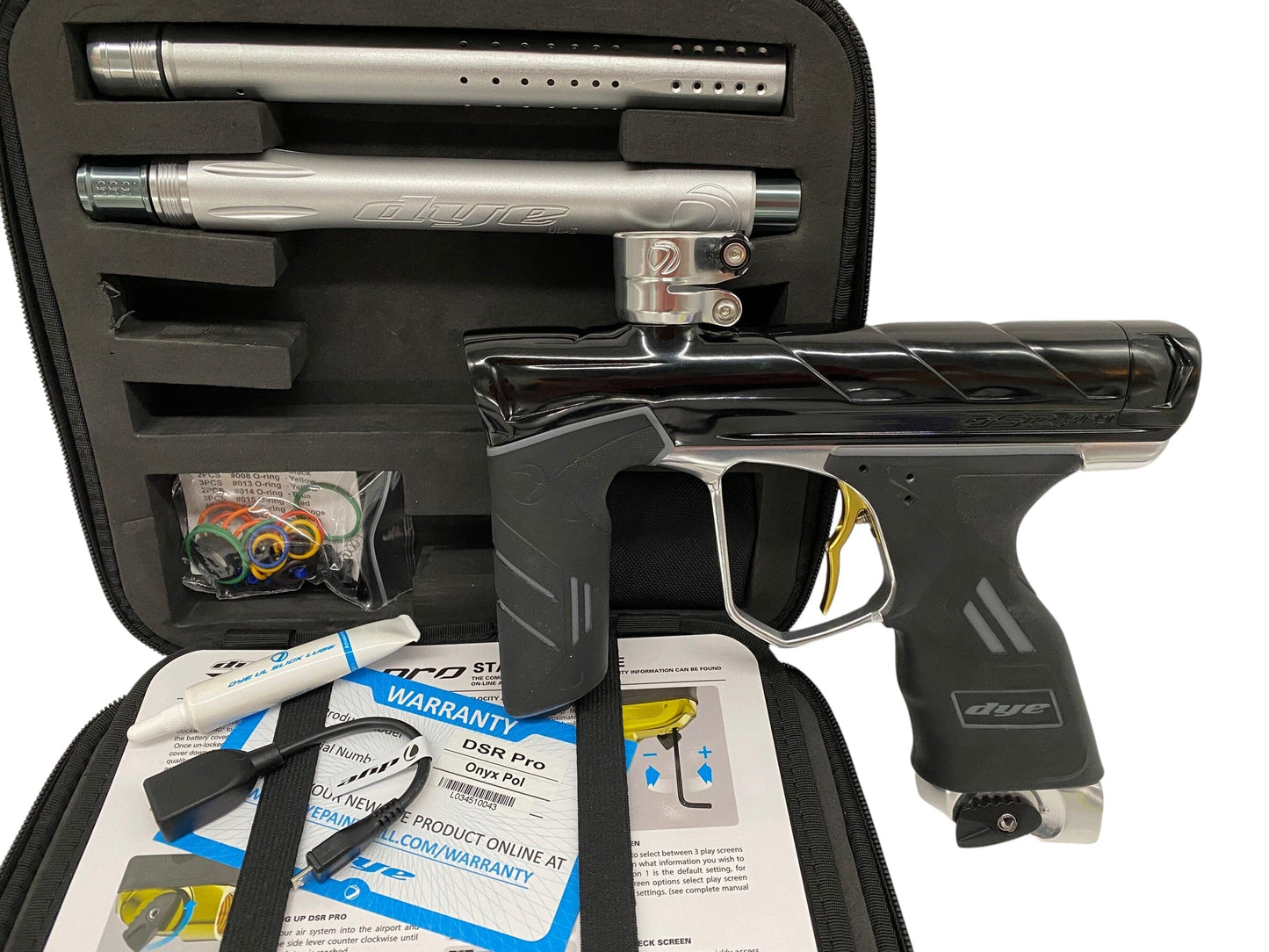 Used Dye DSR Pro Black/SIlver Paintball Gun Paintball Gun from CPXBrosPaintball Buy/Sell/Trade Paintball Markers, New Paintball Guns, Paintball Hoppers, Paintball Masks, and Hormesis Headbands