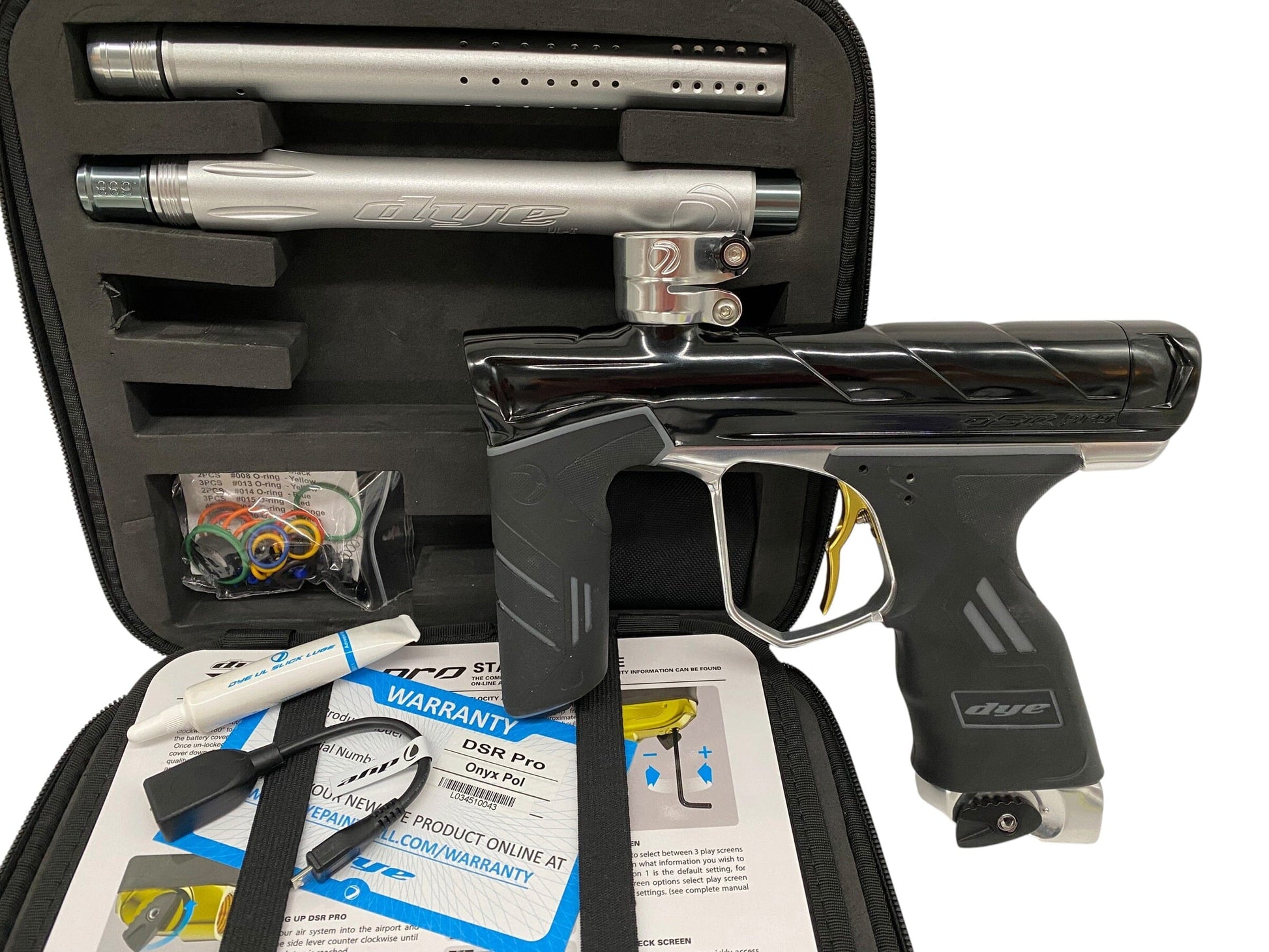 Used Dye DSR Pro Black/SIlver Paintball Gun Paintball Gun from CPXBrosPaintball Buy/Sell/Trade Paintball Markers, New Paintball Guns, Paintball Hoppers, Paintball Masks, and Hormesis Headbands