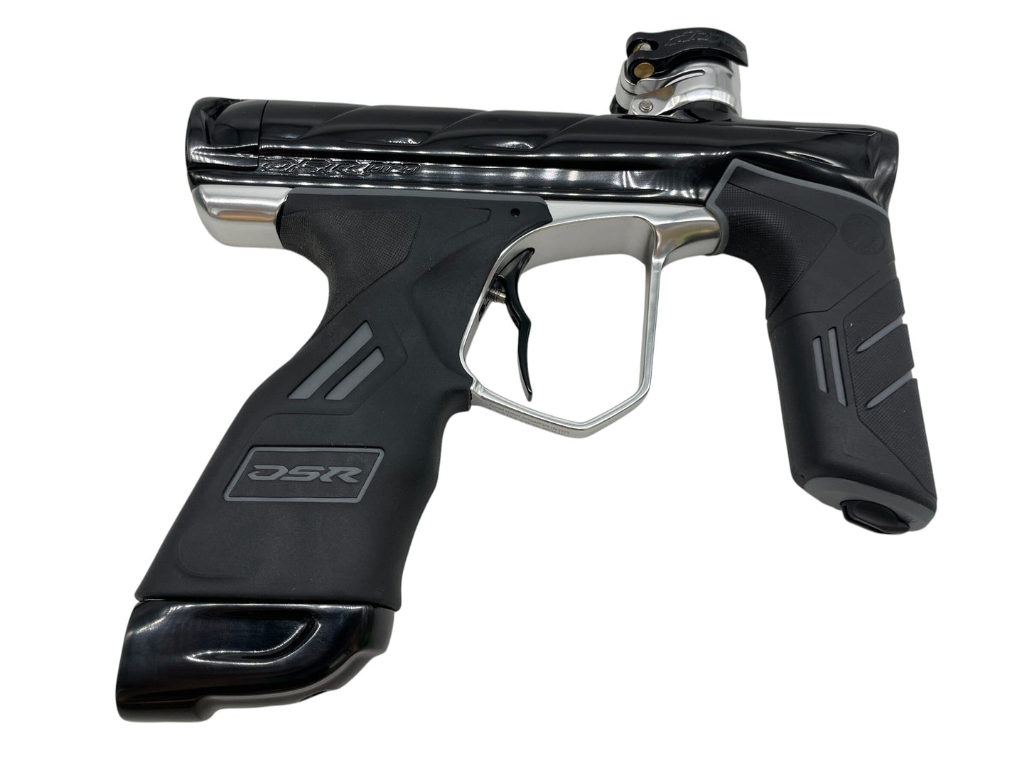 Used Dye DSR Pro Black/SIlver Paintball Gun Paintball Gun from CPXBrosPaintball Buy/Sell/Trade Paintball Markers, New Paintball Guns, Paintball Hoppers, Paintball Masks, and Hormesis Headbands