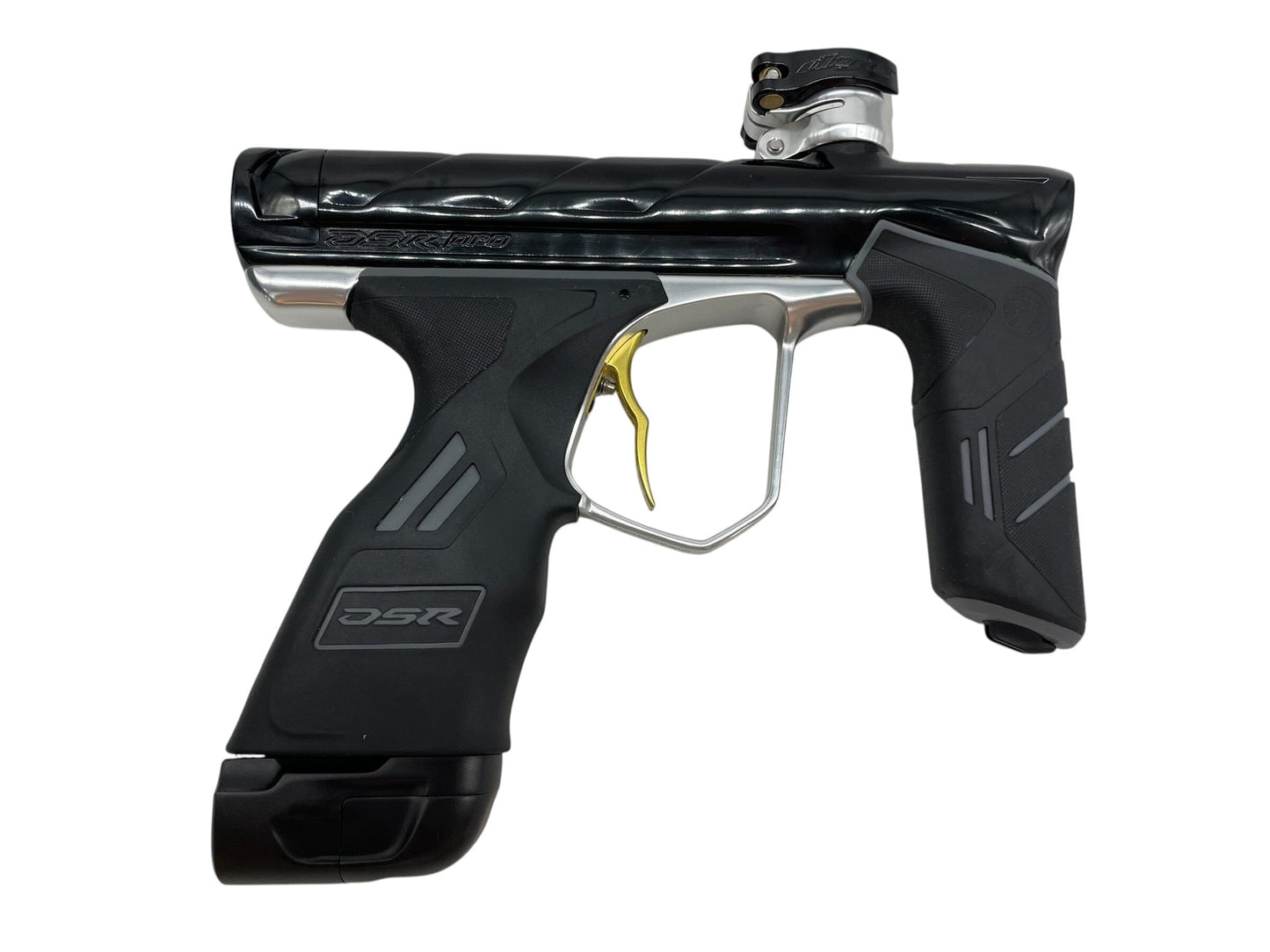 Used Dye DSR Pro Black/SIlver Paintball Gun Paintball Gun from CPXBrosPaintball Buy/Sell/Trade Paintball Markers, New Paintball Guns, Paintball Hoppers, Paintball Masks, and Hormesis Headbands