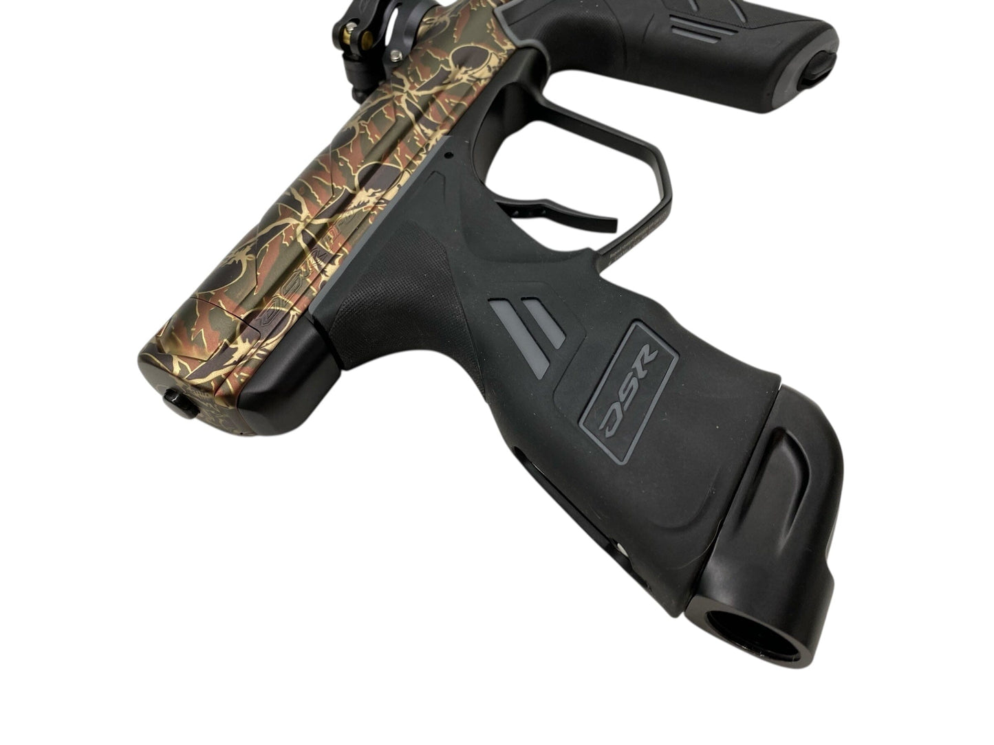 Used Dye DSR Pro Paintball Gun - PGA SANDANA SKULLS Olive Paintball Gun from CPXBrosPaintball Buy/Sell/Trade Paintball Markers, New Paintball Guns, Paintball Hoppers, Paintball Masks, and Hormesis Headbands