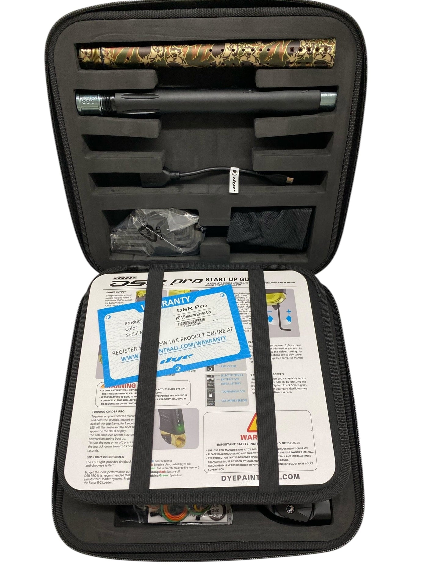 Used Dye DSR Pro Paintball Gun - PGA SANDANA SKULLS Olive Paintball Gun from CPXBrosPaintball Buy/Sell/Trade Paintball Markers, New Paintball Guns, Paintball Hoppers, Paintball Masks, and Hormesis Headbands