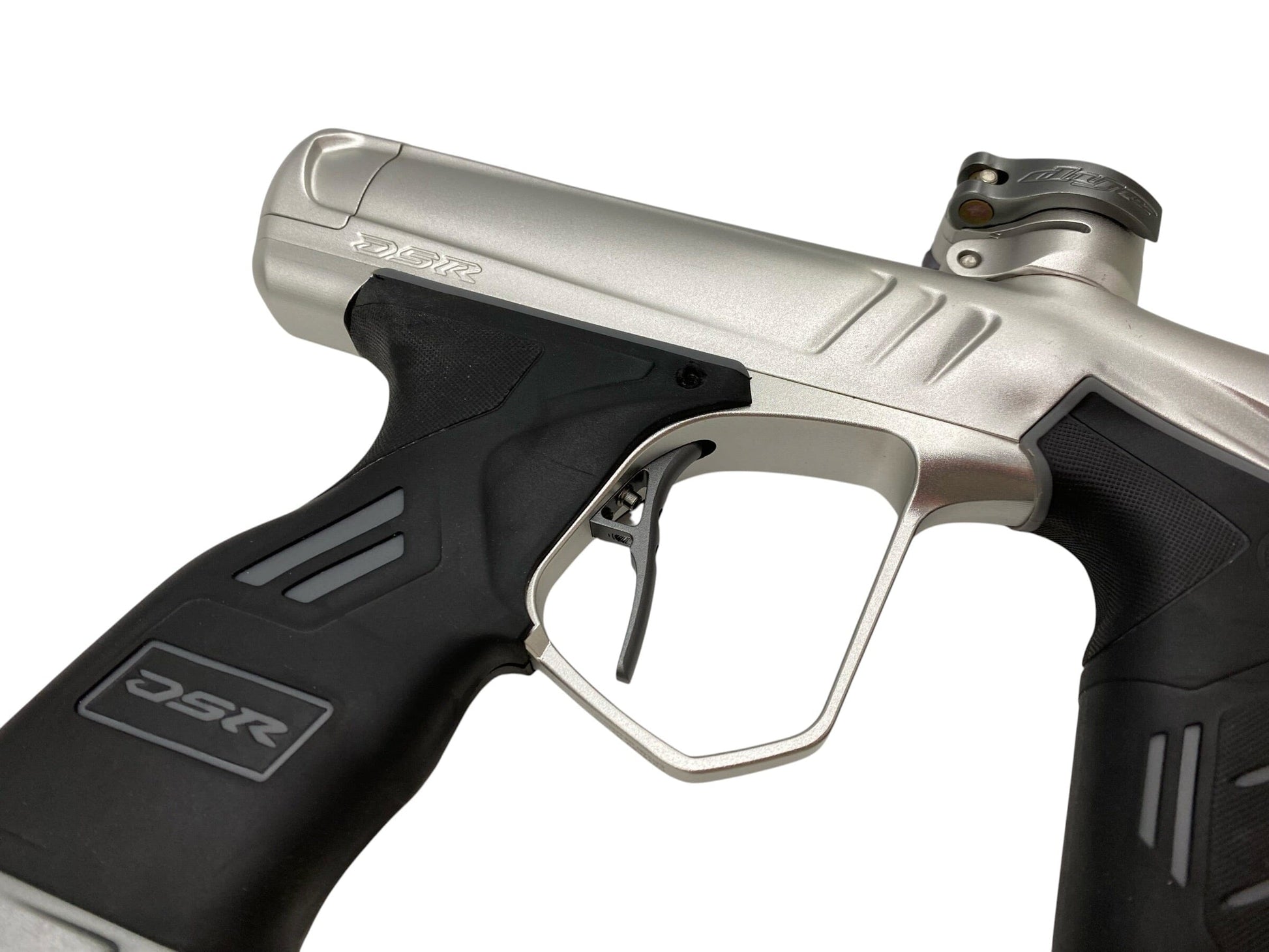 Used Dye DSR+ Silver/Grey Paintball Gun W/ IM PRO KIT Paintball Gun from CPXBrosPaintball Buy/Sell/Trade Paintball Markers, New Paintball Guns, Paintball Hoppers, Paintball Masks, and Hormesis Headbands