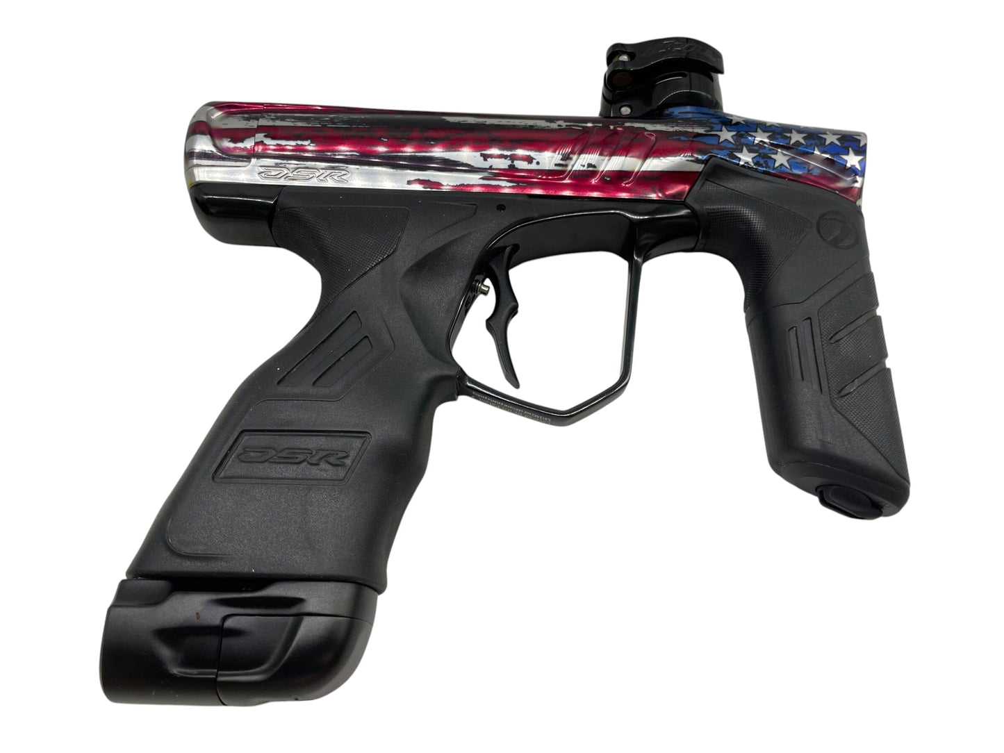 Used Dye Dsr+ Stars and Stripes Paintball Gun Paintball Gun from CPXBrosPaintball Buy/Sell/Trade Paintball Markers, New Paintball Guns, Paintball Hoppers, Paintball Masks, and Hormesis Headbands