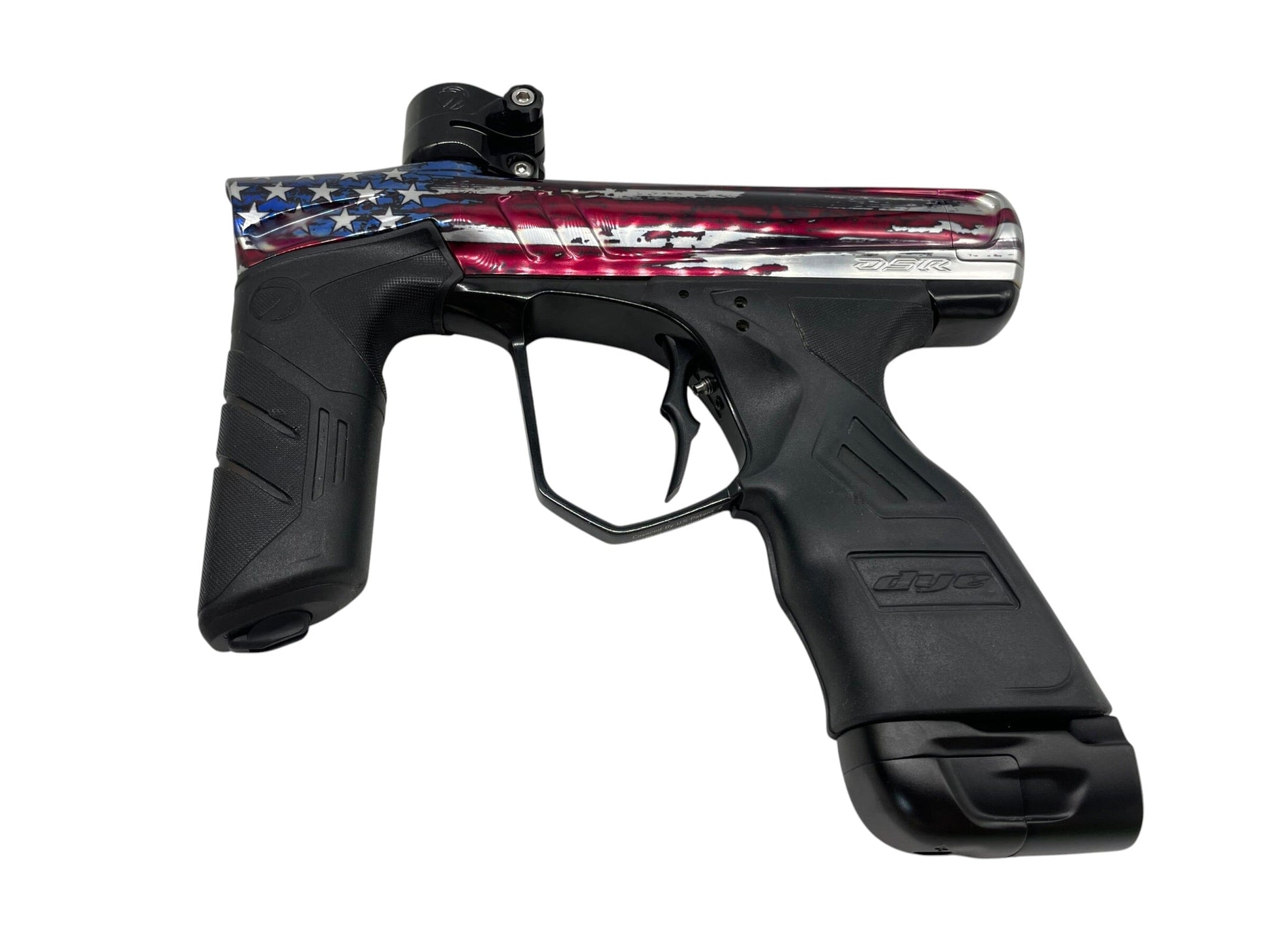 Used Dye Dsr+ Stars and Stripes Paintball Gun Paintball Gun from CPXBrosPaintball Buy/Sell/Trade Paintball Markers, New Paintball Guns, Paintball Hoppers, Paintball Masks, and Hormesis Headbands