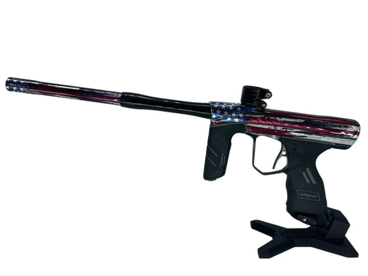 Used Dye DSR+ Stars and Stripes Paintball Gun Upgraded Paintball Gun from CPXBrosPaintball Buy/Sell/Trade Paintball Markers, New Paintball Guns, Paintball Hoppers, Paintball Masks, and Hormesis Headbands