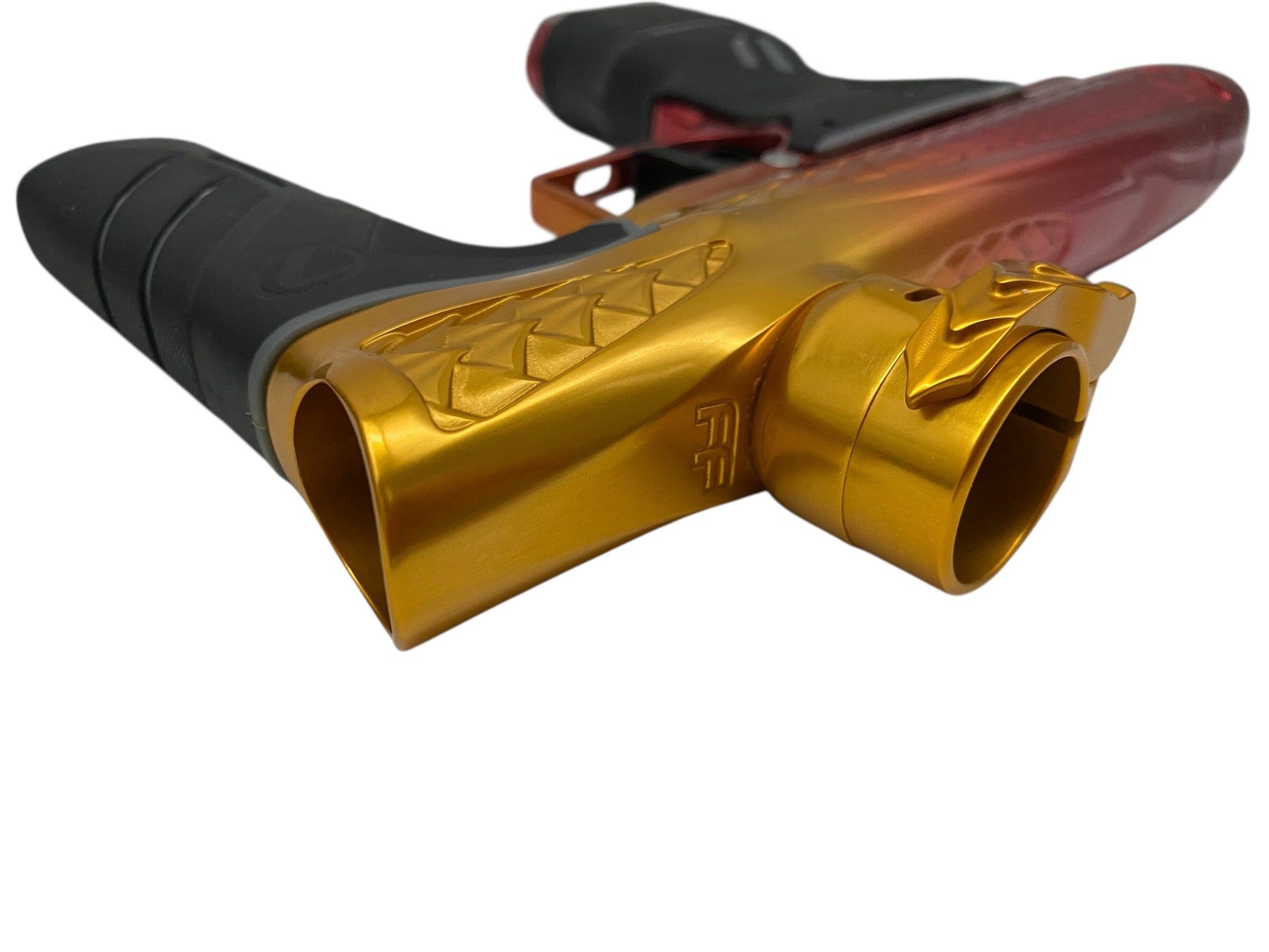 Used Dye Dsr+ Trix Paintball Gun with Mech Frame Yellow/Red Fade Paintball Gun from CPXBrosPaintball Buy/Sell/Trade Paintball Markers, New Paintball Guns, Paintball Hoppers, Paintball Masks, and Hormesis Headbands