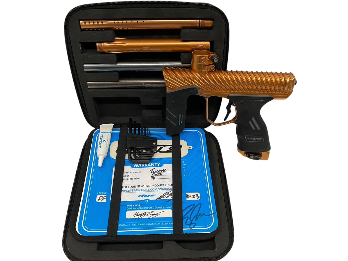 Used Dye DSR+ TWISTER Copper Paintball Gun Paintball Gun from CPXBrosPaintball Buy/Sell/Trade Paintball Markers, New Paintball Guns, Paintball Hoppers, Paintball Masks, and Hormesis Headbands