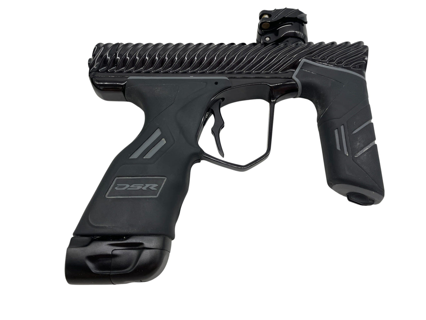 Used Dye DSR+ TWISTER Gloss Black W/ Slaps2 Paintball Gun Paintball Gun from CPXBrosPaintball Buy/Sell/Trade Paintball Markers, New Paintball Guns, Paintball Hoppers, Paintball Masks, and Hormesis Headbands