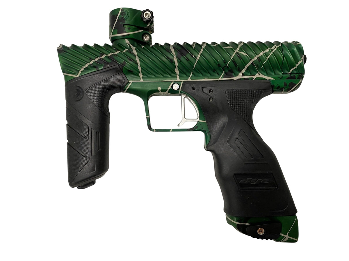 Used Dye DSR+ TWISTER Green Splash + Matching Mech Paintball Gun Paintball Gun from CPXBrosPaintball Buy/Sell/Trade Paintball Markers, New Paintball Guns, Paintball Hoppers, Paintball Masks, and Hormesis Headbands