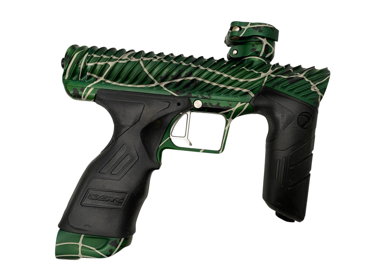 Used Dye DSR+ TWISTER Green Splash + Matching Mech Paintball Gun Paintball Gun from CPXBrosPaintball Buy/Sell/Trade Paintball Markers, New Paintball Guns, Paintball Hoppers, Paintball Masks, and Hormesis Headbands