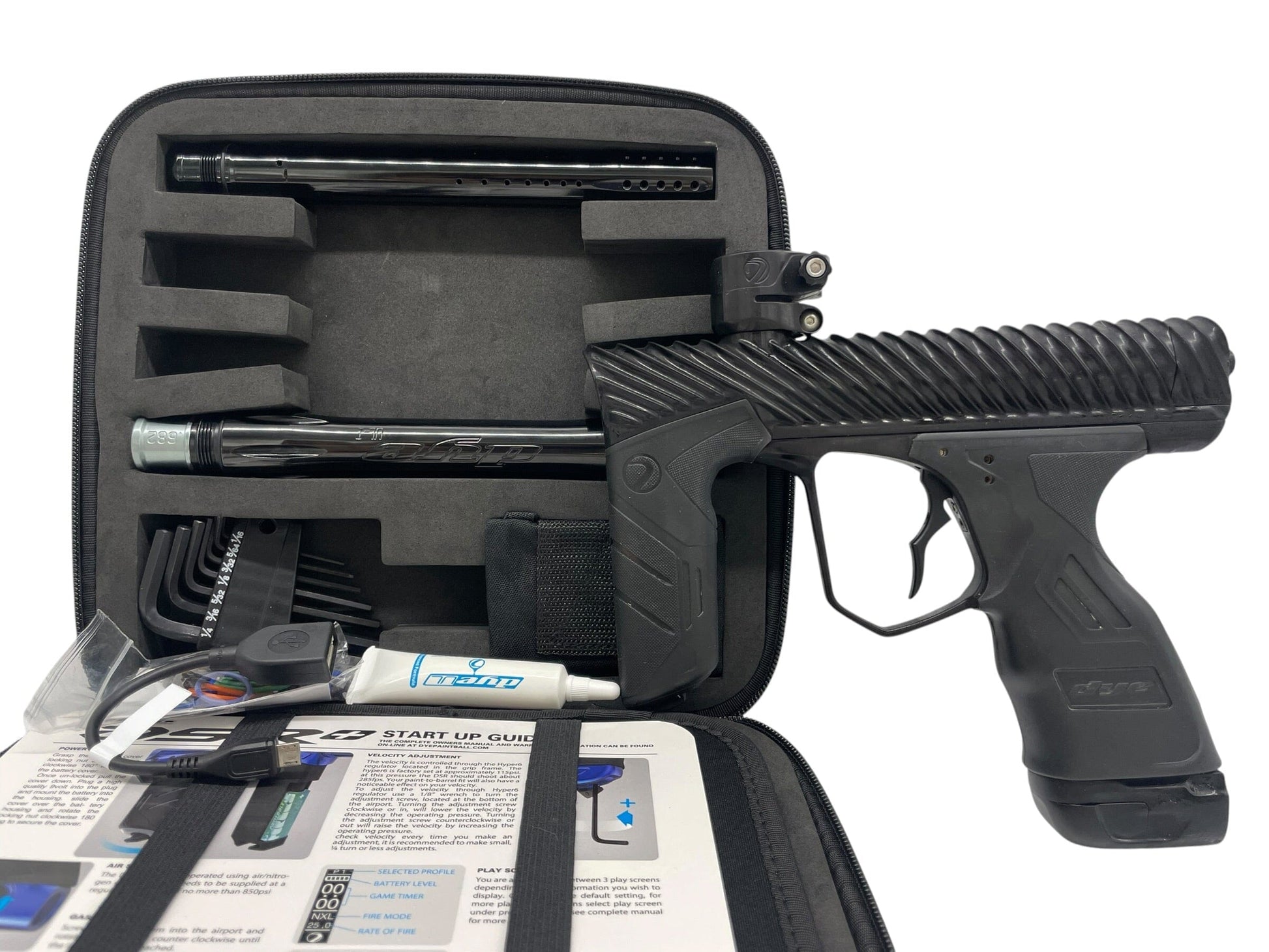 Used Dye DSR+ TWISTER Midnight W/ Slaps2 Paintball Gun Paintball Gun from CPXBrosPaintball Buy/Sell/Trade Paintball Markers, New Paintball Guns, Paintball Hoppers, Paintball Masks, and Hormesis Headbands