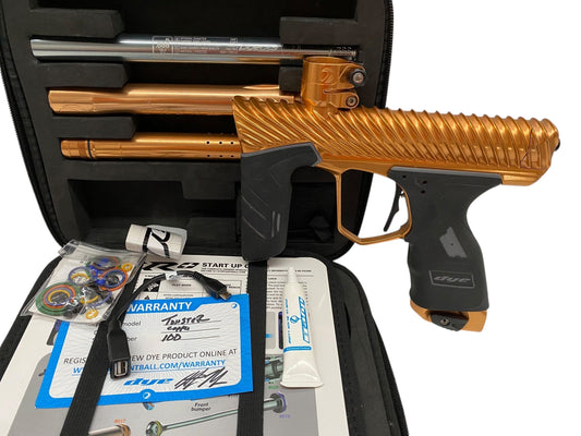 Used Dye DSR+ TWISTER Paintball Gun Bronze Paintball Gun from CPXBrosPaintball Buy/Sell/Trade Paintball Markers, New Paintball Guns, Paintball Hoppers, Paintball Masks, and Hormesis Headbands