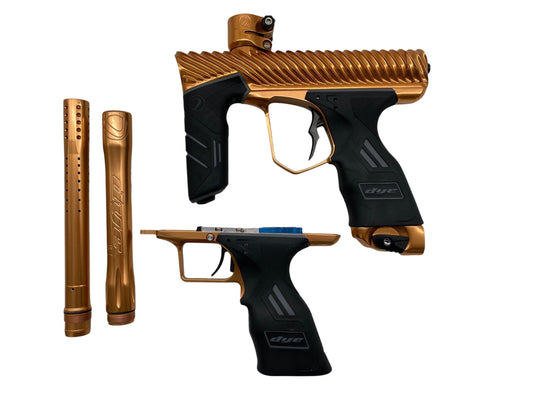 Used Dye Dsr+ TWISTER Paintball Gun with Mech Frame Gloss Bronze Paintball Gun from CPXBrosPaintball Buy/Sell/Trade Paintball Markers, New Paintball Guns, Paintball Hoppers, Paintball Masks, and Hormesis Headbands