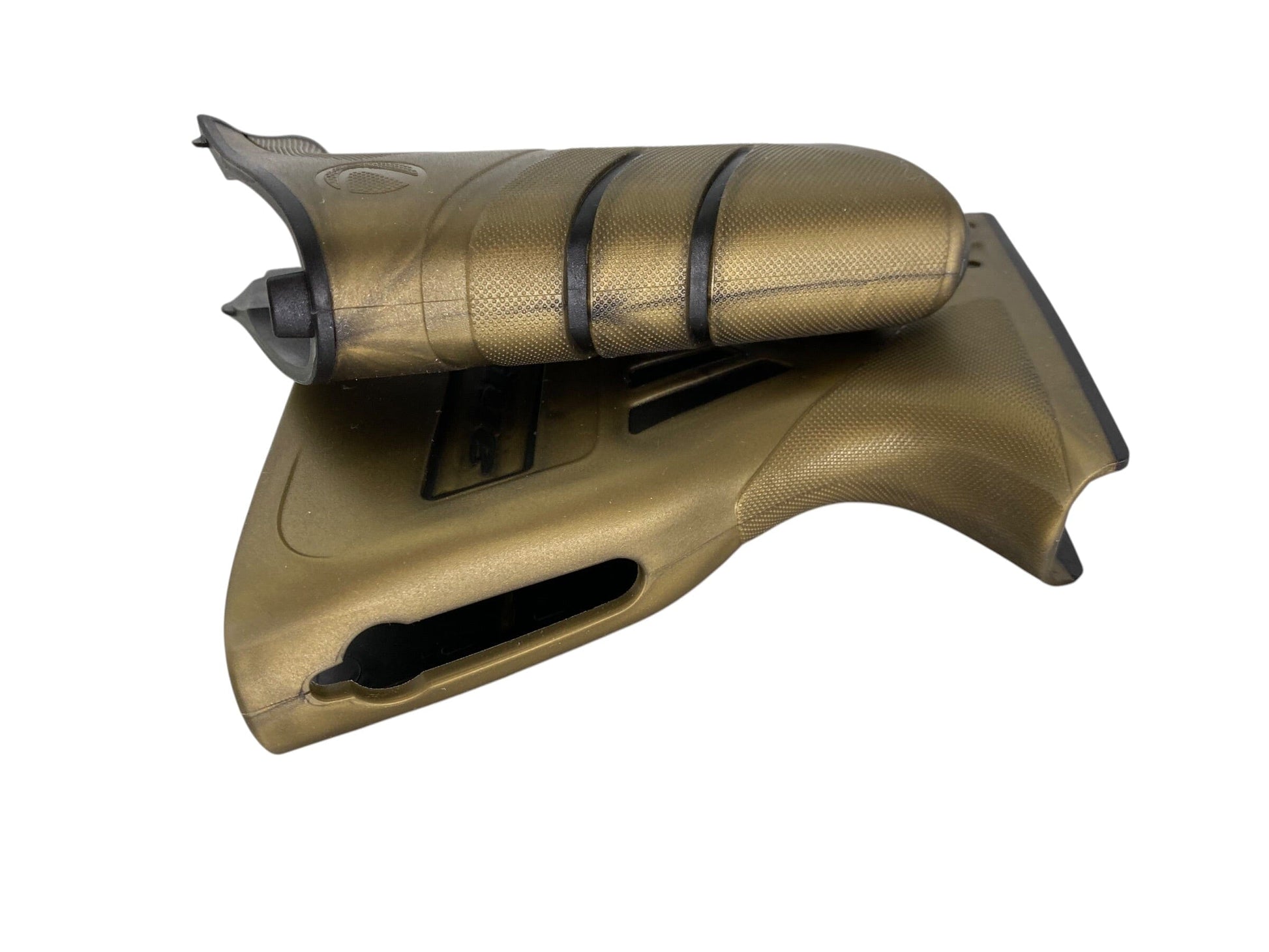 Used Dye DSR/DSR+/DSR Pro Sticky Grip Kit - Gold / Black Paintball Gun from CPXBrosPaintball Buy/Sell/Trade Paintball Markers, New Paintball Guns, Paintball Hoppers, Paintball Masks, and Hormesis Headbands