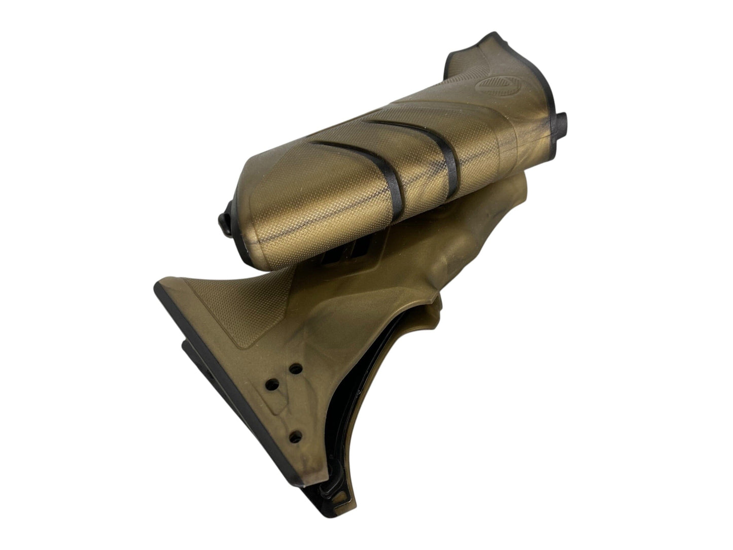 Used Dye DSR/DSR+/DSR Pro Sticky Grip Kit - Gold / Black Paintball Gun from CPXBrosPaintball Buy/Sell/Trade Paintball Markers, New Paintball Guns, Paintball Hoppers, Paintball Masks, and Hormesis Headbands