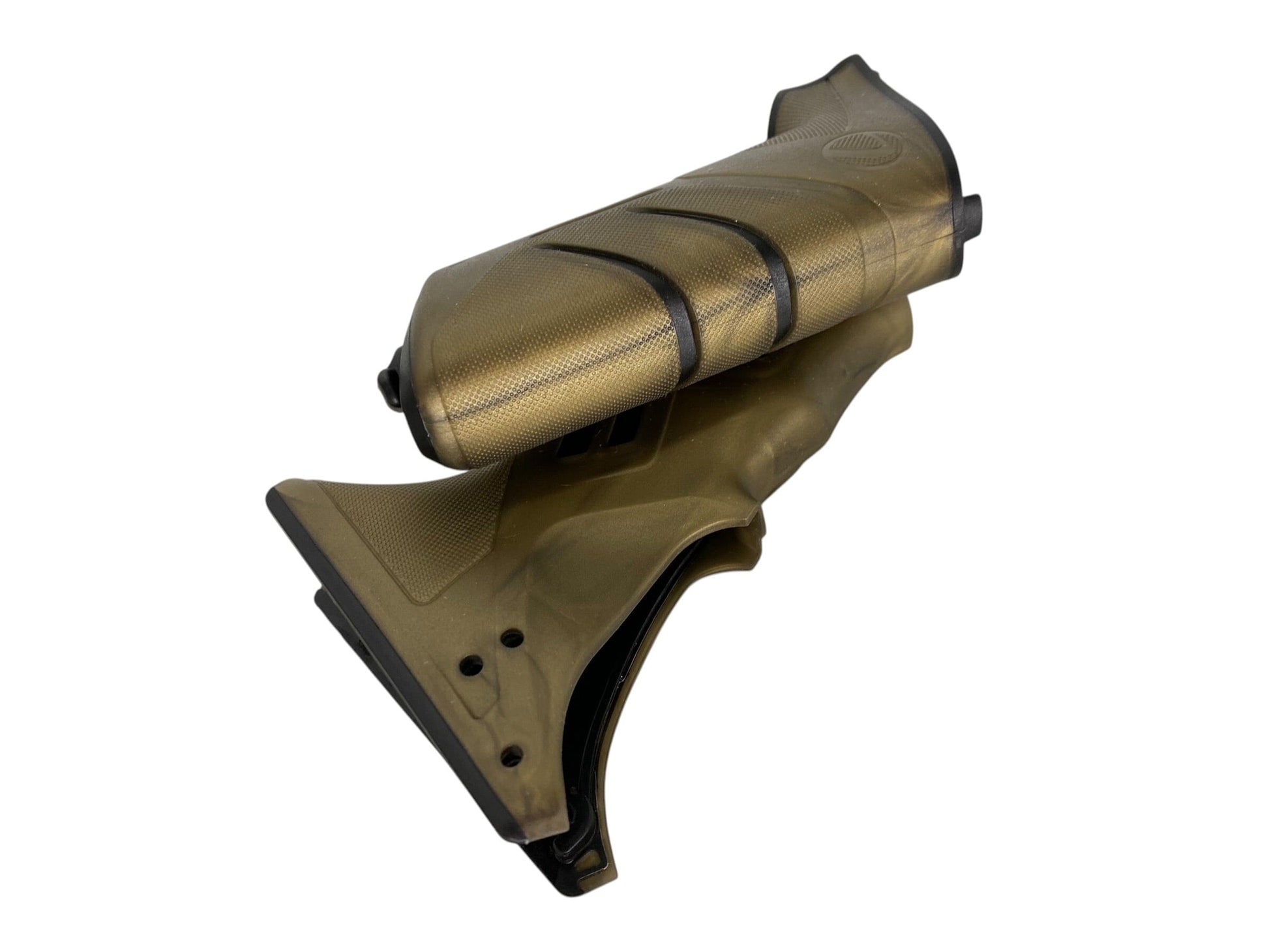 Used Dye DSR/DSR+/DSR Pro Sticky Grip Kit - Gold / Black Paintball Gun from CPXBrosPaintball Buy/Sell/Trade Paintball Markers, New Paintball Guns, Paintball Hoppers, Paintball Masks, and Hormesis Headbands