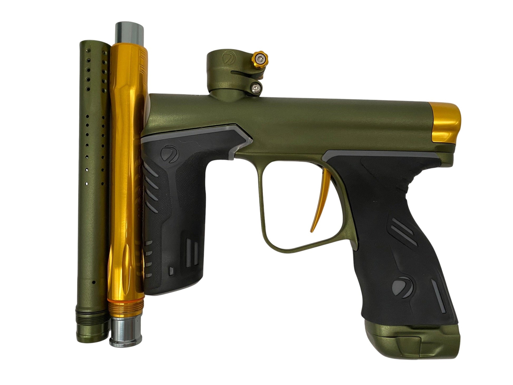 Used DYE FREEFLOW PIPE MXR Green/Gold Paintball Gun (With Updated V3 Parts) Paintball Gun from CPXBrosPaintball Buy/Sell/Trade Paintball Markers, New Paintball Guns, Paintball Hoppers, Paintball Masks, and Hormesis Headbands