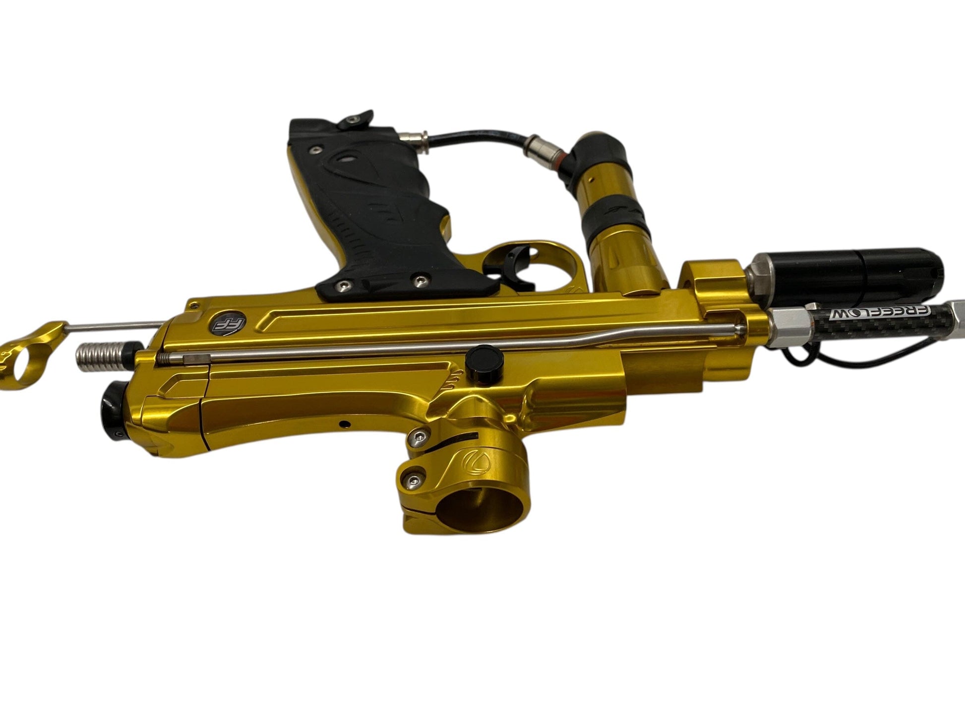 Used Dye Freeflow Reflex Autococker Paintball Gun Gold Paintball Gun from CPXBrosPaintball Buy/Sell/Trade Paintball Markers, New Paintball Guns, Paintball Hoppers, Paintball Masks, and Hormesis Headbands