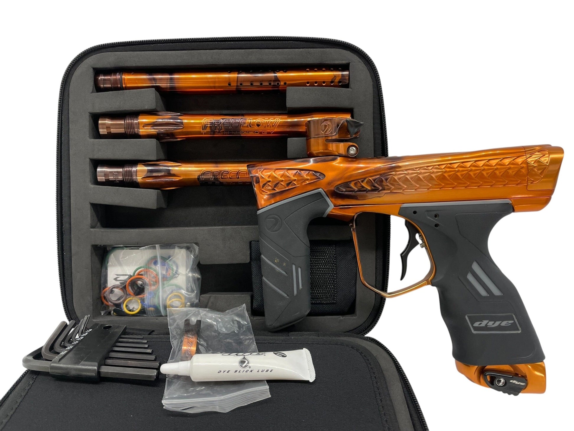 Used Dye FreeFlow Trix Gloss "Burnt Orange" Paintball Gun Paintball Gun from CPXBrosPaintball Buy/Sell/Trade Paintball Markers, New Paintball Guns, Paintball Hoppers, Paintball Masks, and Hormesis Headbands