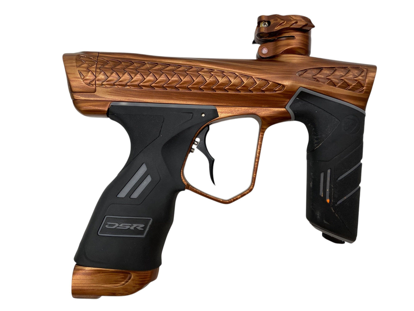 Used Dye Freeflow Trix "Wood Grain" Dsr+ Paintball Gun with Mech Frame Paintball Gun from CPXBrosPaintball Buy/Sell/Trade Paintball Markers, New Paintball Guns, Paintball Hoppers, Paintball Masks, and Hormesis Headbands