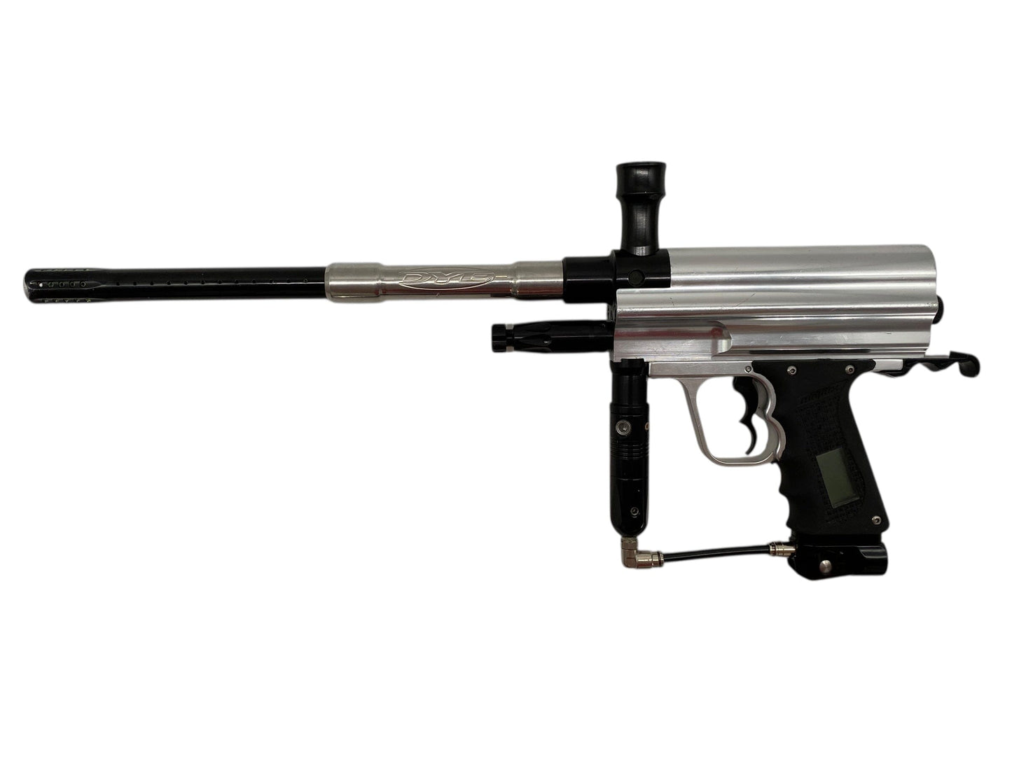 Used Dye Gen E Paintball Gun Silver Paintball Gun from CPXBrosPaintball Buy/Sell/Trade Paintball Markers, New Paintball Guns, Paintball Hoppers, Paintball Masks, and Hormesis Headbands