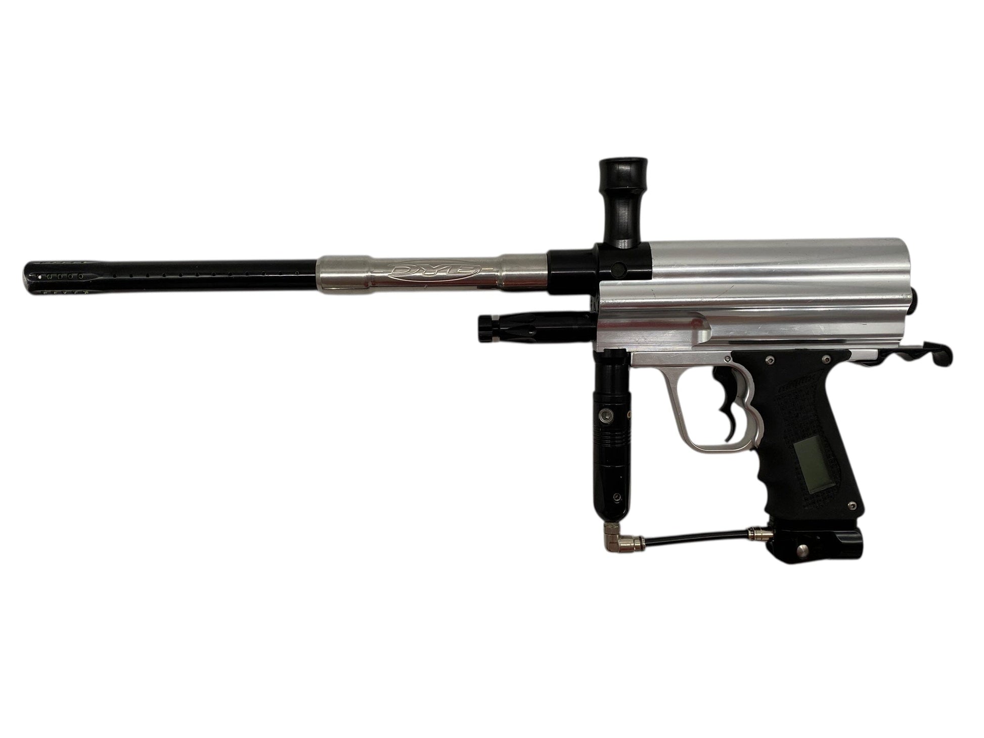 Used Dye Gen E Paintball Gun Silver Paintball Gun from CPXBrosPaintball Buy/Sell/Trade Paintball Markers, New Paintball Guns, Paintball Hoppers, Paintball Masks, and Hormesis Headbands