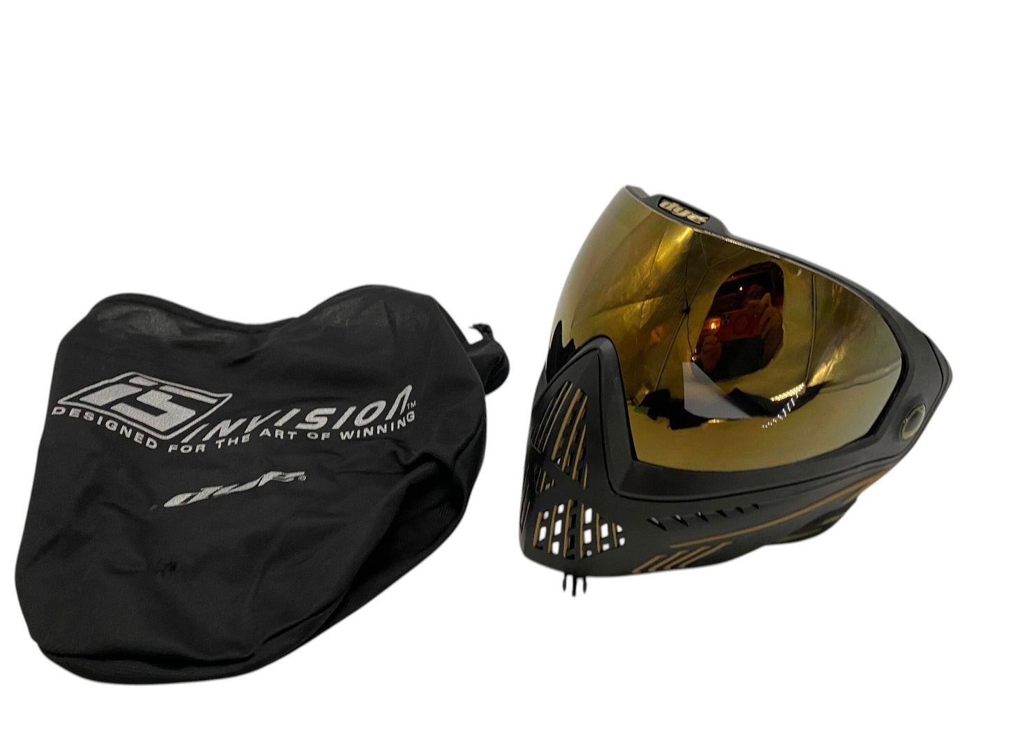 Used Dye i5 Black/Gold Paintball Mask Goggles Paintball Gun from CPXBrosPaintball Buy/Sell/Trade Paintball Markers, New Paintball Guns, Paintball Hoppers, Paintball Masks, and Hormesis Headbands