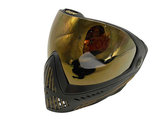 Used Dye i5 Black/Gold Paintball Mask Goggles Paintball Gun from CPXBrosPaintball Buy/Sell/Trade Paintball Markers, New Paintball Guns, Paintball Hoppers, Paintball Masks, and Hormesis Headbands