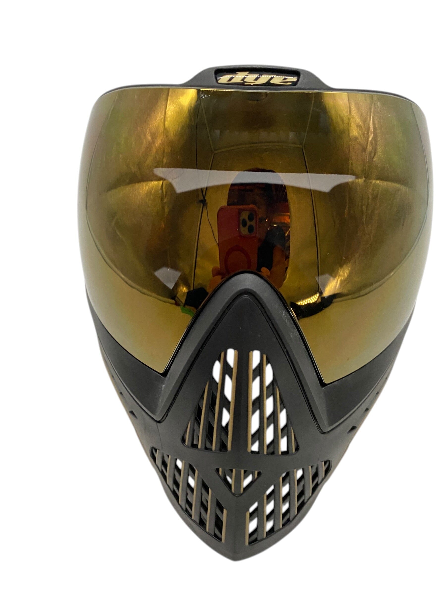Used Dye i5 Black/Gold Paintball Mask Goggles Paintball Gun from CPXBrosPaintball Buy/Sell/Trade Paintball Markers, New Paintball Guns, Paintball Hoppers, Paintball Masks, and Hormesis Headbands