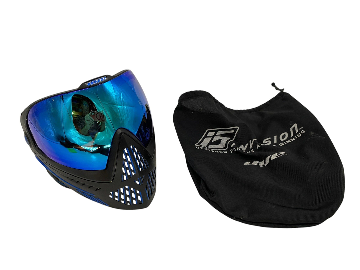 Used Dye i5 Paintball Mask Goggles Black Blue Paintball Gun from CPXBrosPaintball Buy/Sell/Trade Paintball Markers, New Paintball Guns, Paintball Hoppers, Paintball Masks, and Hormesis Headbands