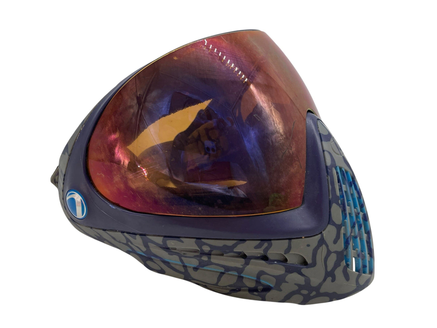 Used Dye Invision I4 Mask - Skinned Navy Paintball Mask Goggles Paintball Gun from CPXBrosPaintball Buy/Sell/Trade Paintball Markers, New Paintball Guns, Paintball Hoppers, Paintball Masks, and Hormesis Headbands