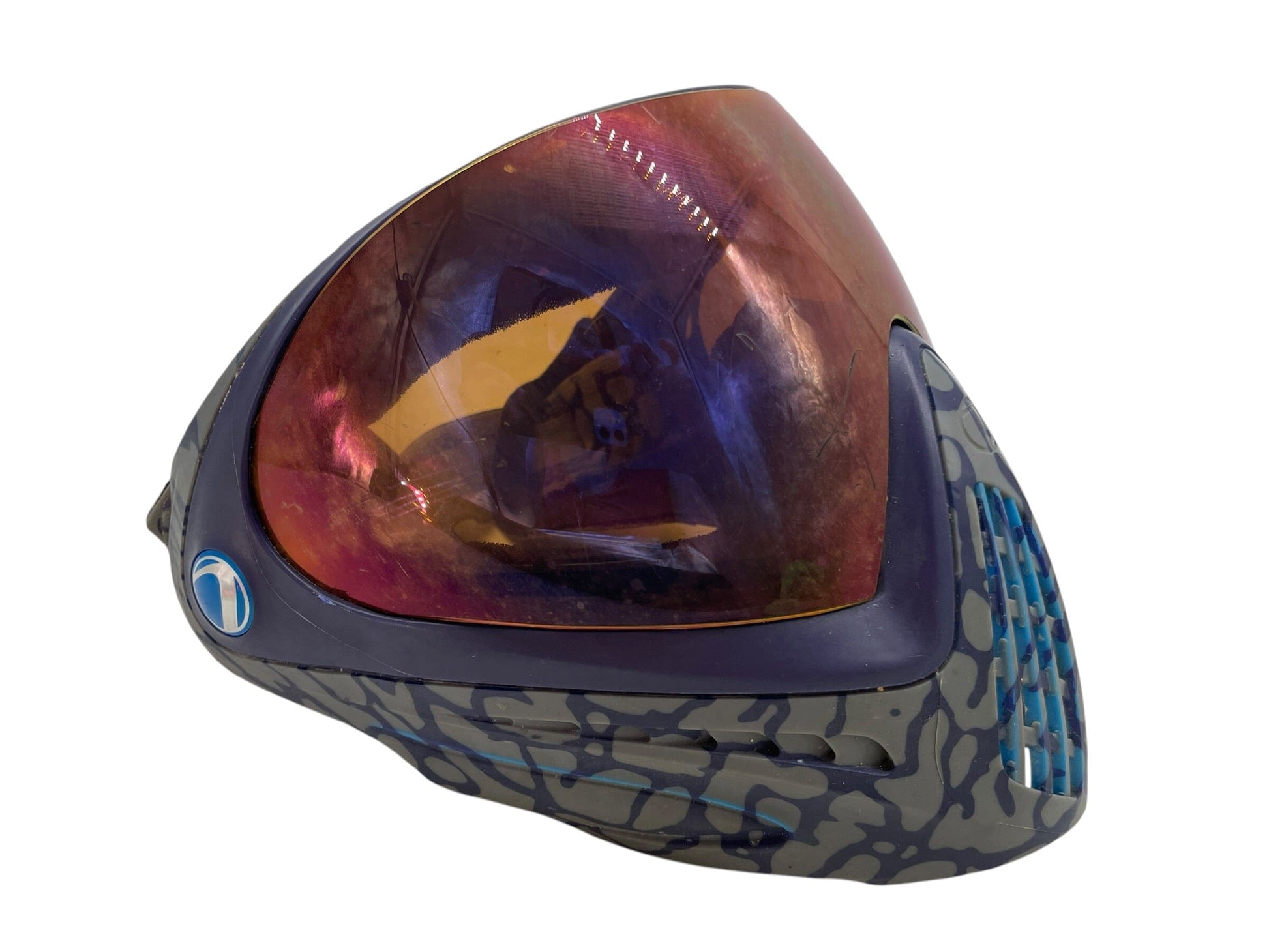 Used Dye Invision I4 Mask - Skinned Navy Paintball Mask Goggles Paintball Gun from CPXBrosPaintball Buy/Sell/Trade Paintball Markers, New Paintball Guns, Paintball Hoppers, Paintball Masks, and Hormesis Headbands