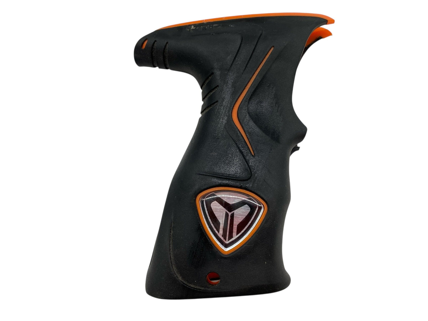 Used Dye M2 / M3 / M3+ Sticky Grip Black/Orange Paintball Gun from CPXBrosPaintball Buy/Sell/Trade Paintball Markers, New Paintball Guns, Paintball Hoppers, Paintball Masks, and Hormesis Headbands