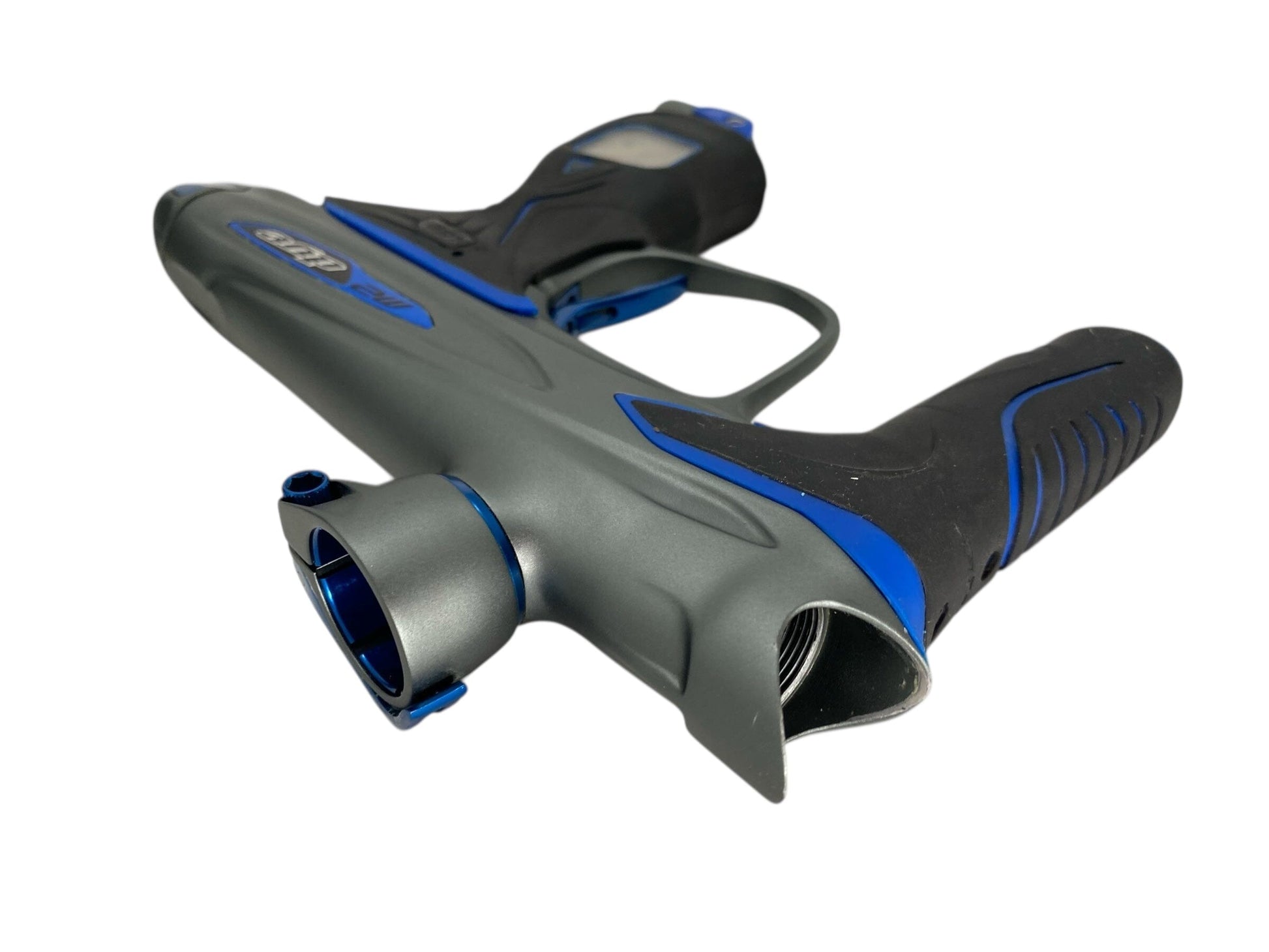 Used Dye M2 Paintball Gun Grey/Blue Paintball Gun from CPXBrosPaintball Buy/Sell/Trade Paintball Markers, New Paintball Guns, Paintball Hoppers, Paintball Masks, and Hormesis Headbands