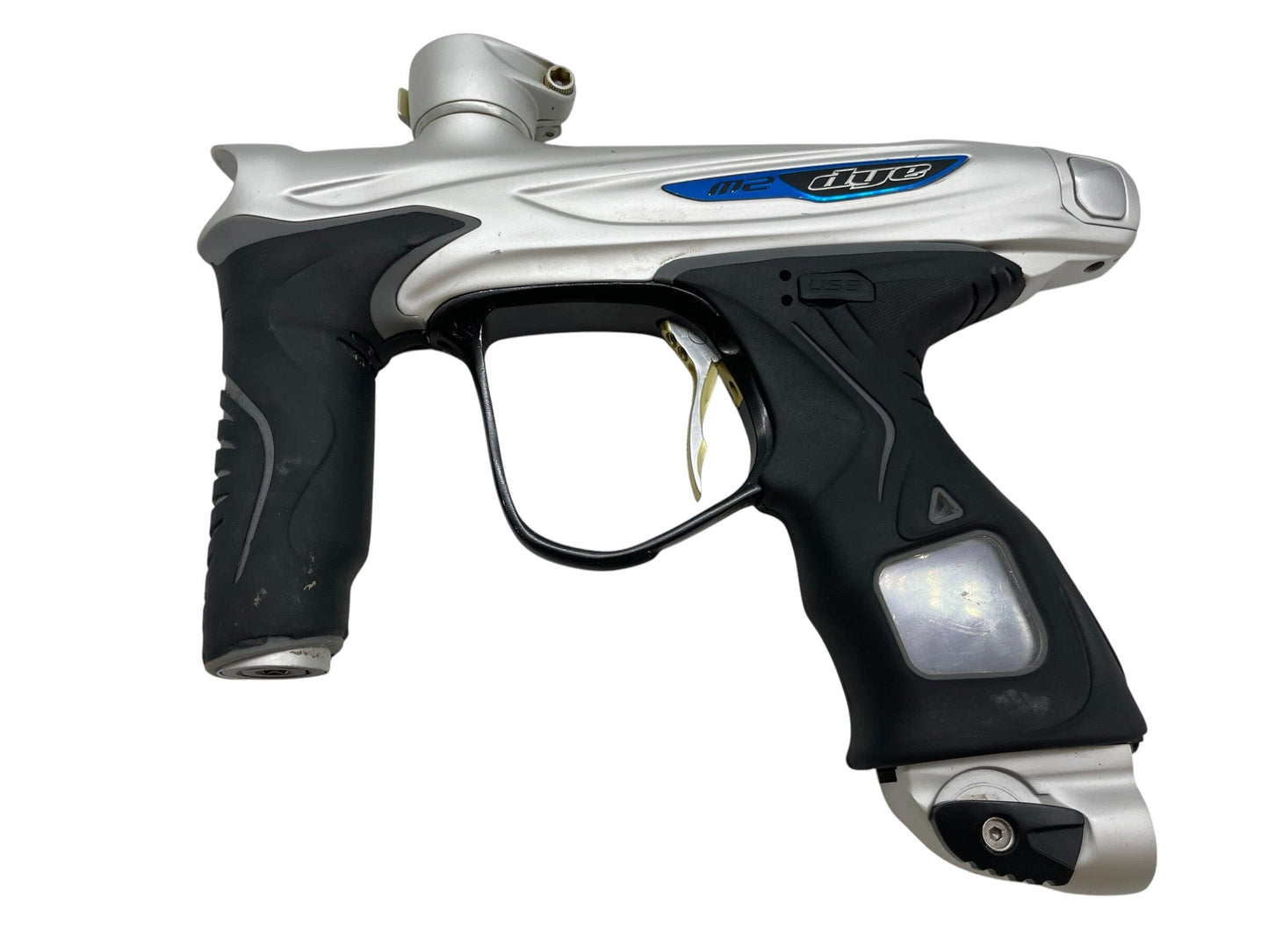 Used Dye M2 Silver/Black Paintball Gun Paintball Gun from CPXBrosPaintball Buy/Sell/Trade Paintball Markers, New Paintball Guns, Paintball Hoppers, Paintball Masks, and Hormesis Headbands