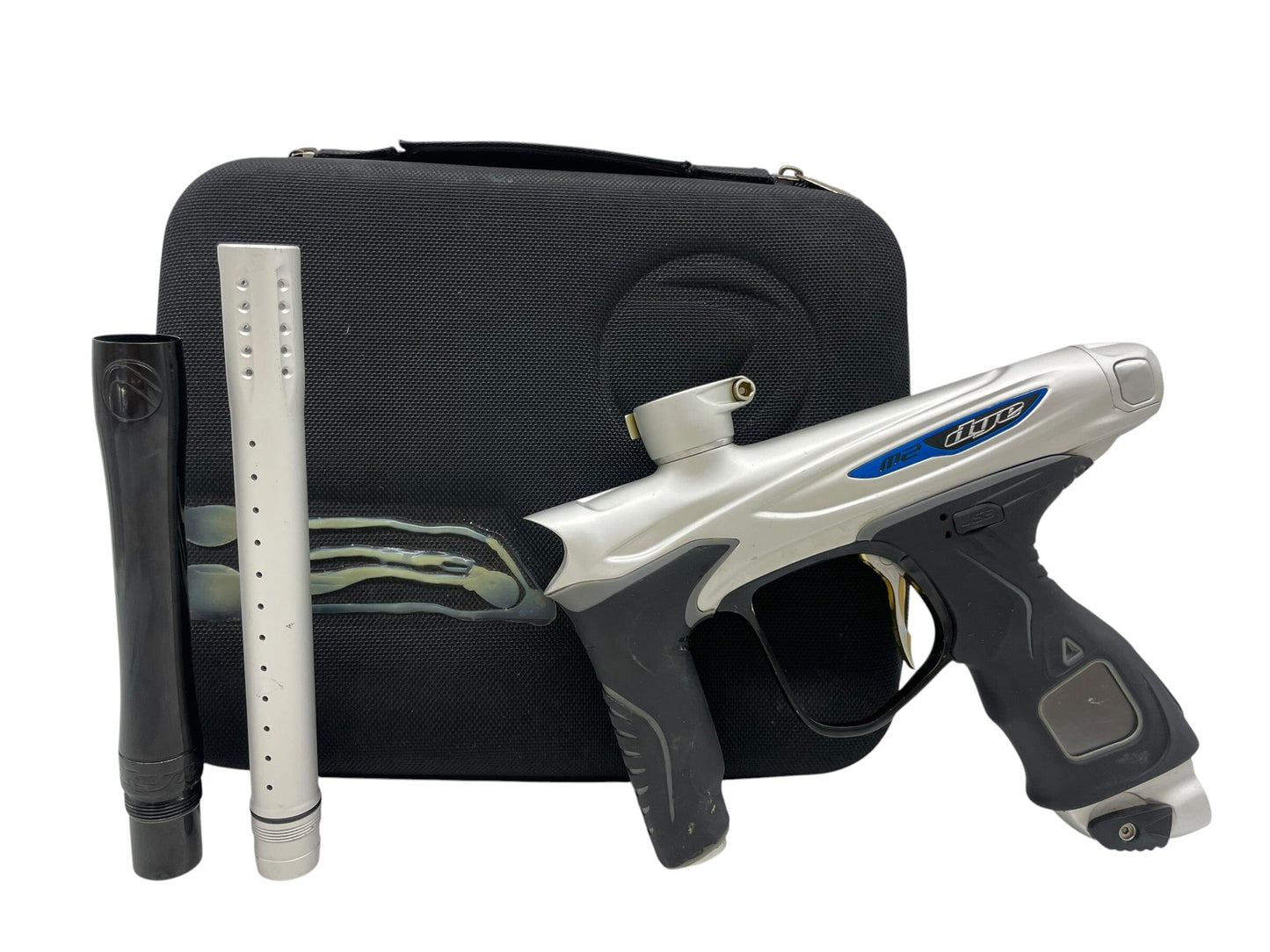 Used Dye M2 Silver/Black Paintball Gun Paintball Gun from CPXBrosPaintball Buy/Sell/Trade Paintball Markers, New Paintball Guns, Paintball Hoppers, Paintball Masks, and Hormesis Headbands