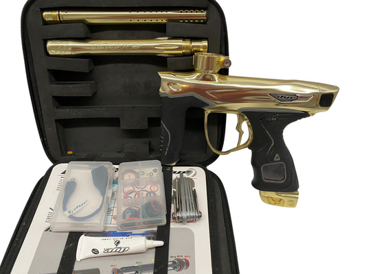 Used Dye M3+ Gold Paintball Gun Paintball Gun from CPXBrosPaintball Buy/Sell/Trade Paintball Markers, New Paintball Guns, Paintball Hoppers, Paintball Masks, and Hormesis Headbands