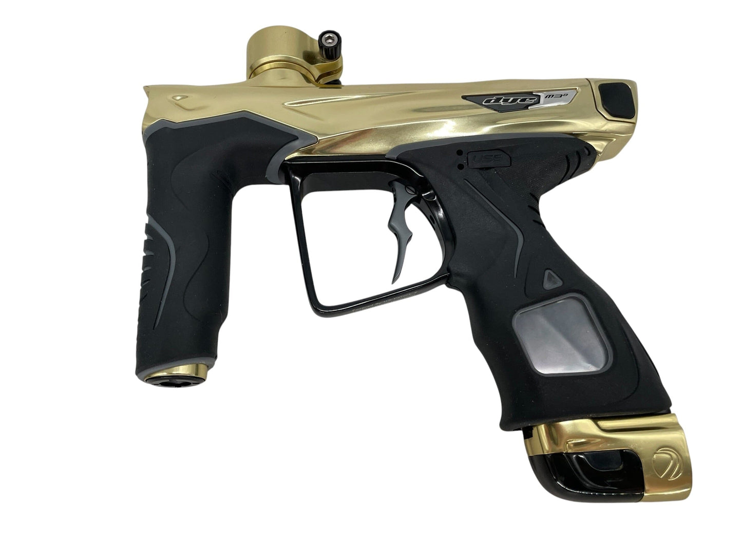 Used Dye M3+ Gold/Black Paintball Gun Paintball Gun from CPXBrosPaintball Buy/Sell/Trade Paintball Markers, New Paintball Guns, Paintball Hoppers, Paintball Masks, and Hormesis Headbands