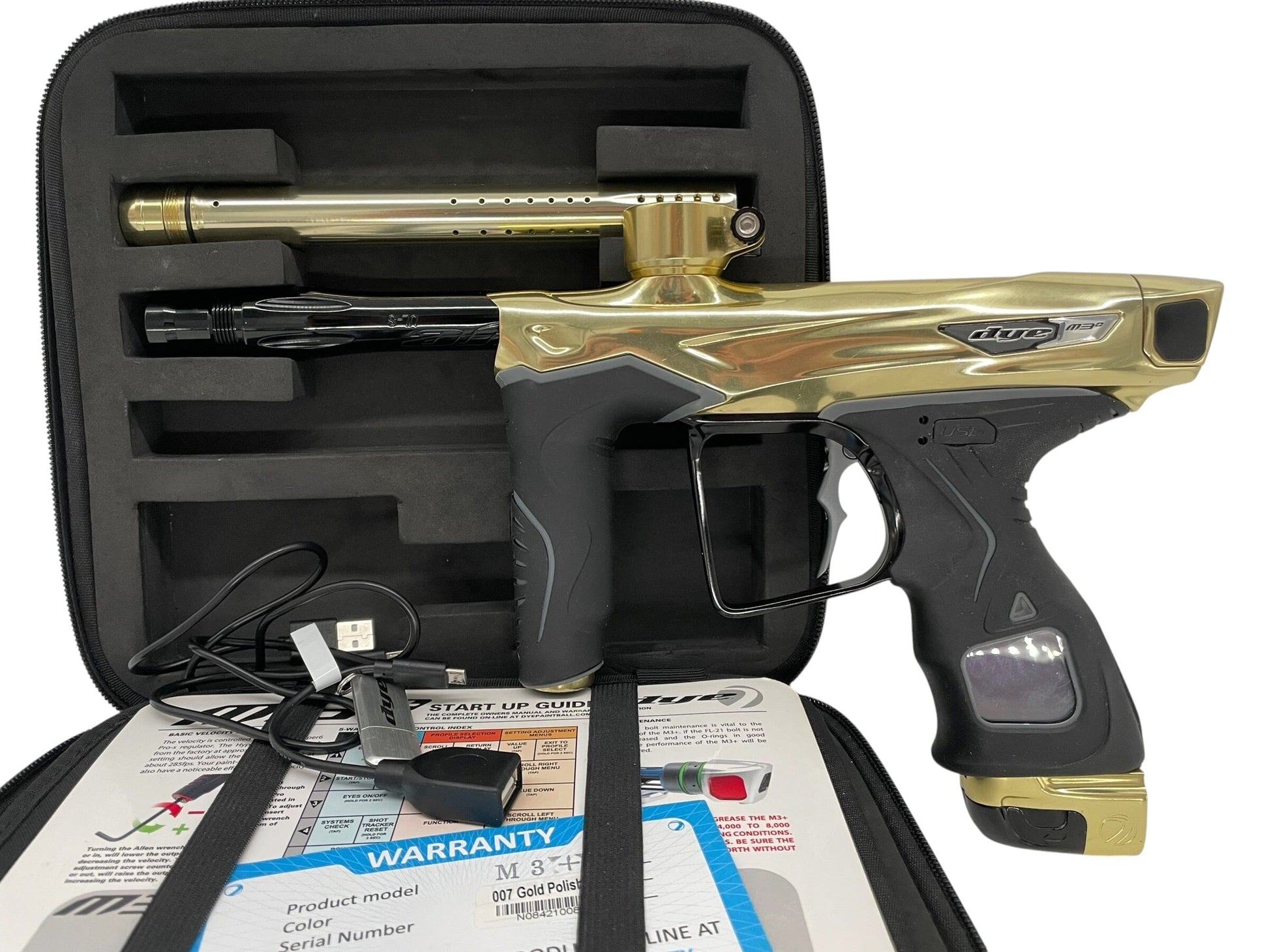 Used Dye M3+ Gold/Black Paintball Gun Paintball Gun from CPXBrosPaintball Buy/Sell/Trade Paintball Markers, New Paintball Guns, Paintball Hoppers, Paintball Masks, and Hormesis Headbands